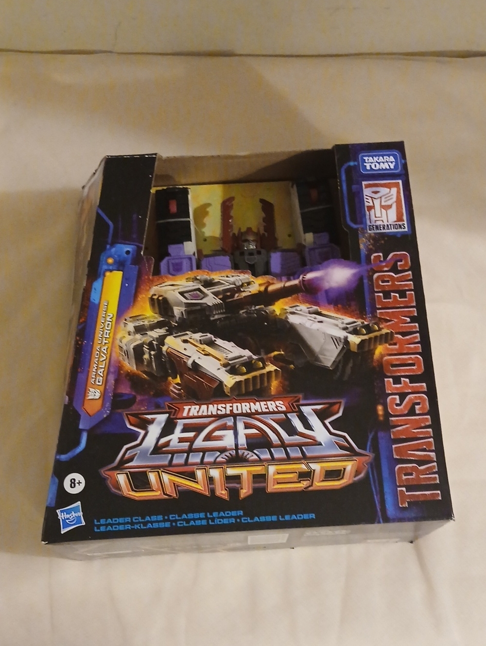 Hasbro Transformers Legacy United Leader Class Figure - Black & Purple Packaging